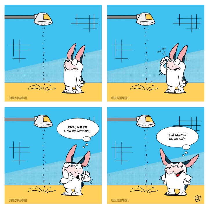 tirinha do alfredo e o alienigena